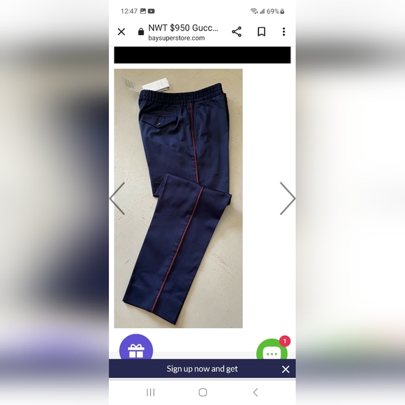 Men's Gucci ZAAIQ Pants Trousers - Picture 7 of 13